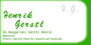 henrik gerstl business card